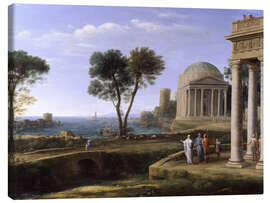 Canvas print  Aeneas in Delos - Claude Lorrain
