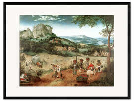 Framed art print Hay harvest