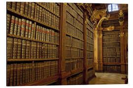 Aluminiumsbilde Old library of Melk Abbey