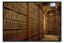 Gerahmter Kunstdruck Alte Bibliothek von Stift Melk