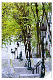 Wandsticker Treppe zum Place du Sacré-Coeur