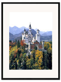 Impressão artística com moldura Castelo de Neuschwanstein