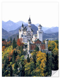 Selvklebende plakat Neuschwanstein Castle