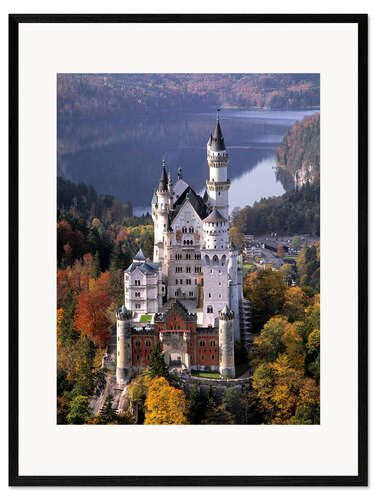 Gerahmter Kunstdruck Schloss Neuschwanstein