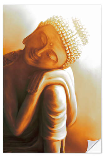 Wandsticker Ruhender Buddha V