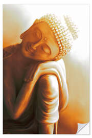 Wandsticker Ruhender Buddha V