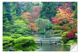 Muursticker Japanese Garden in Seattle