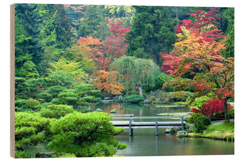Cuadro de madera Jardín japonés en Seattle