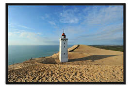 Gerahmter Kunstdruck Leuchtturm Rubjerg Knude in Dänemark