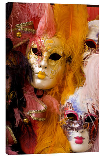 Canvas print Colorful carnival masks