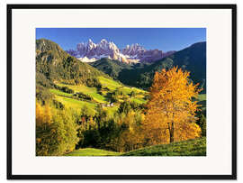 Gerahmter Kunstdruck Das Dorf von Santa Magdalena