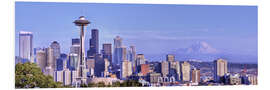 Foam board print Seattle skyline