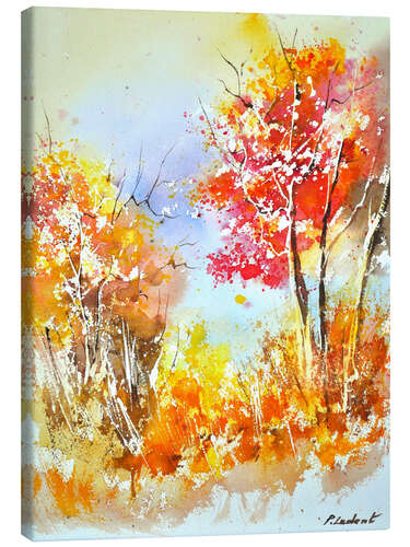 Canvas print Autumn boundary ridge