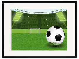Gerahmter Kunstdruck Fussball 21