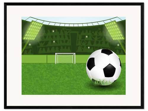 Impression artistique encadrée Football 21