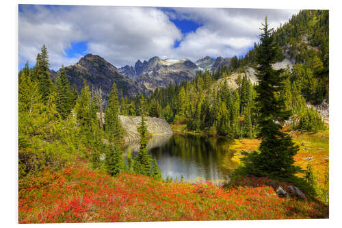 Foam board print Autumn mountain landscape