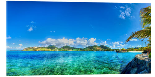 Acrylglasbild Mauritius Panorama