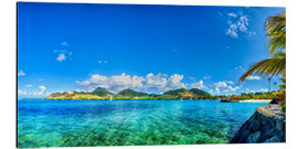 Aluminium print Mauritius Panorama