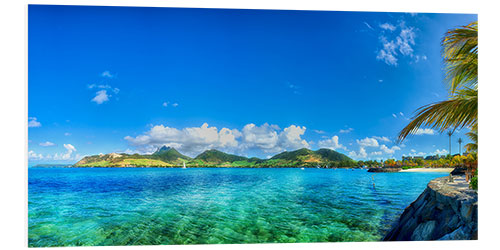 Foam board print Mauritius Panorama