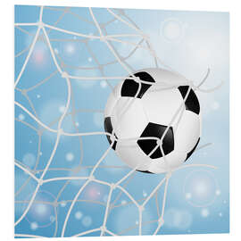 PVC print Soccer Ball in Net