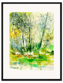 Gerahmter Kunstdruck Sommerlicher Wald