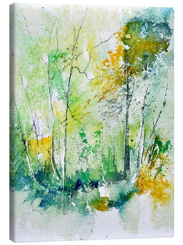 Tableau sur toile Forêt en aquarelle