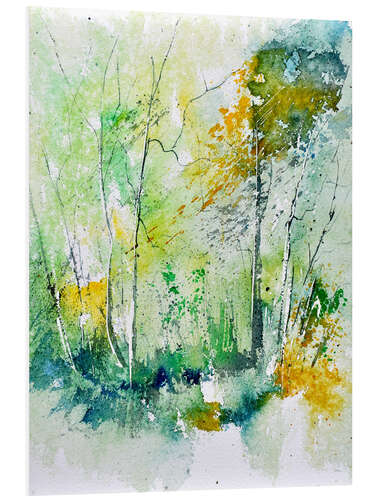 Foam board print watercolour forest