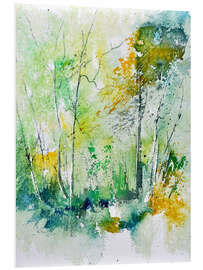 Foam board print watercolour forest