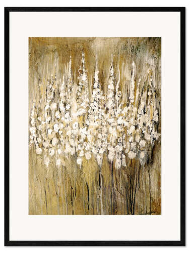 Impression artistique encadrée Fleurs abstraites