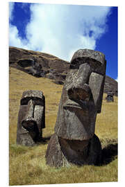 Foam board print Moai on Easter Island