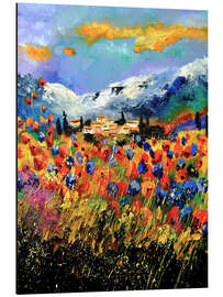 Magnettafel Feld mit Wildblumen