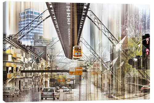 Canvas print Wuppertal Collage