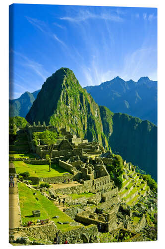 Lienzo Ciudad inca de machu picchu