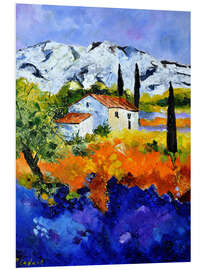 Foam board print Mountainous landscape in Provence