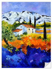 Wall sticker Mountainous landscape in Provence