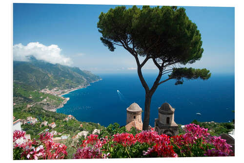 Tableau en PVC Ravello, côte amalfitaine, Italie