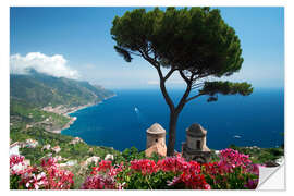 Vinilo para la pared Ravello en la Costa Amalfitana, Italia