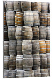 Magnettafel Weinfässer