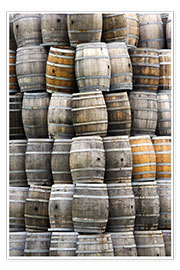Wall print  Wine barrels - Dennis Flaherty