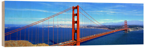 Puutaulu Golden Gate bridge from above