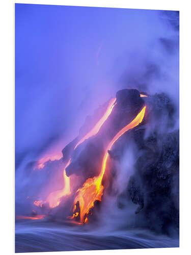 Tableau en PVC Éruption du volcan Kilauea