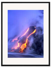 Gerahmter Kunstdruck Ausbruch des Kilauea-Vulkan
