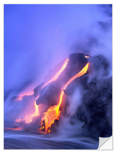 Vinilo para la pared Erupción del volcán Kilauea