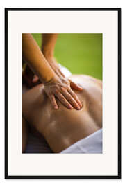 Gerahmter Kunstdruck Entspannende Massage