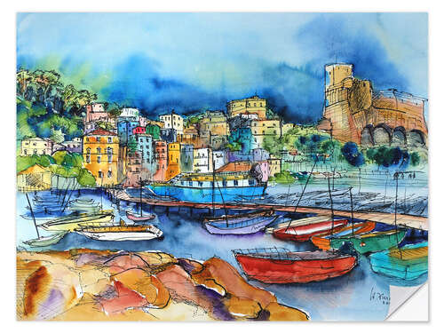 Wall sticker Lerici Liguria At the harbor