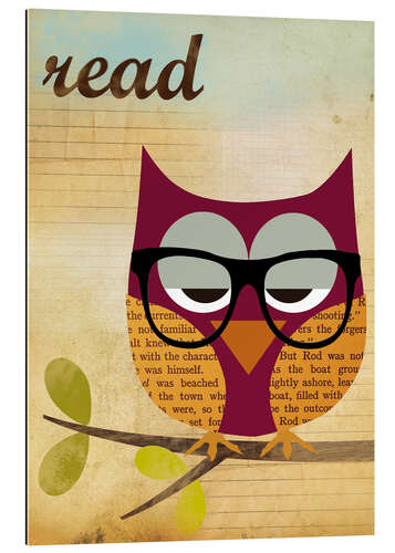 Gallery print Read Nerd Owl