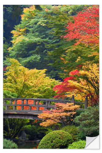 Wandsticker Brücke im Japanischen Garten