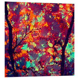 Foam board print autumn tree II