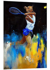 Foam board print Tennis player