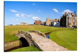 Quadro em alumínio Campo de golfe em St. Andrews